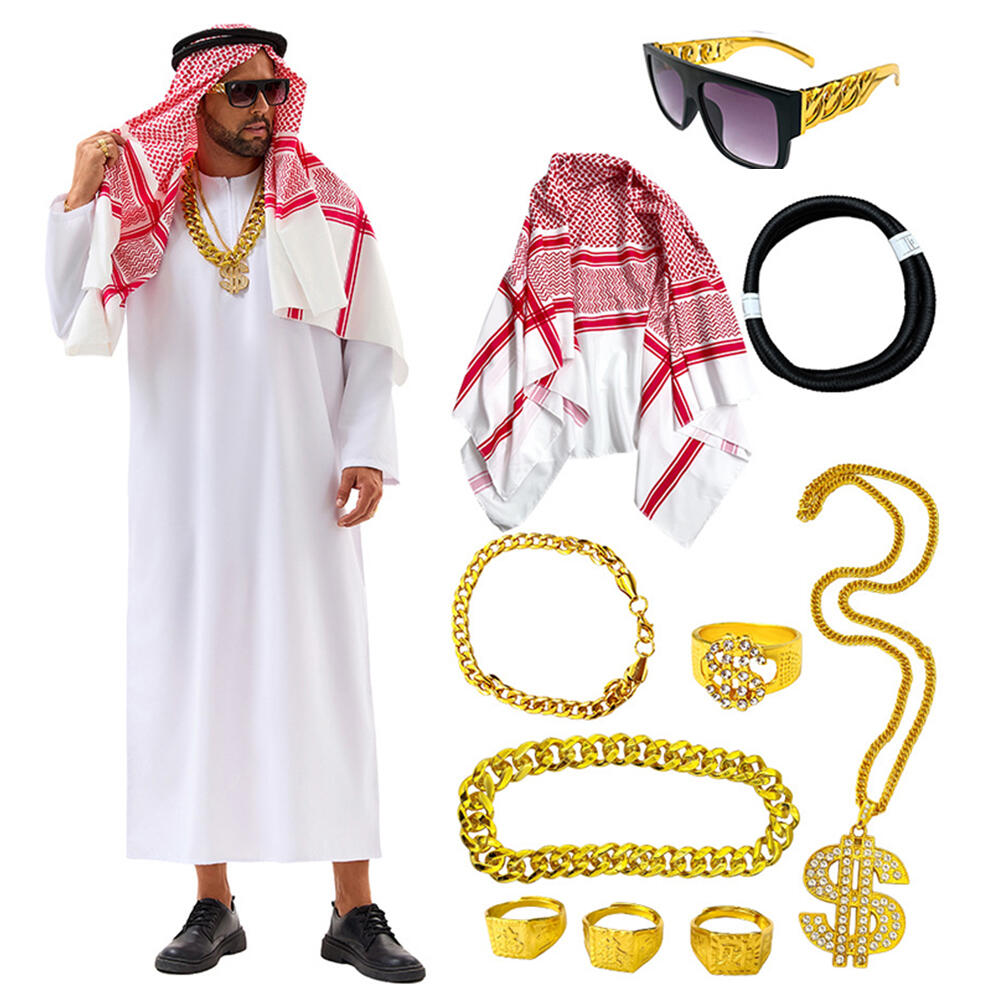 Men Accessories Uae - Костюм арабского Дубая, халат для косплея,
