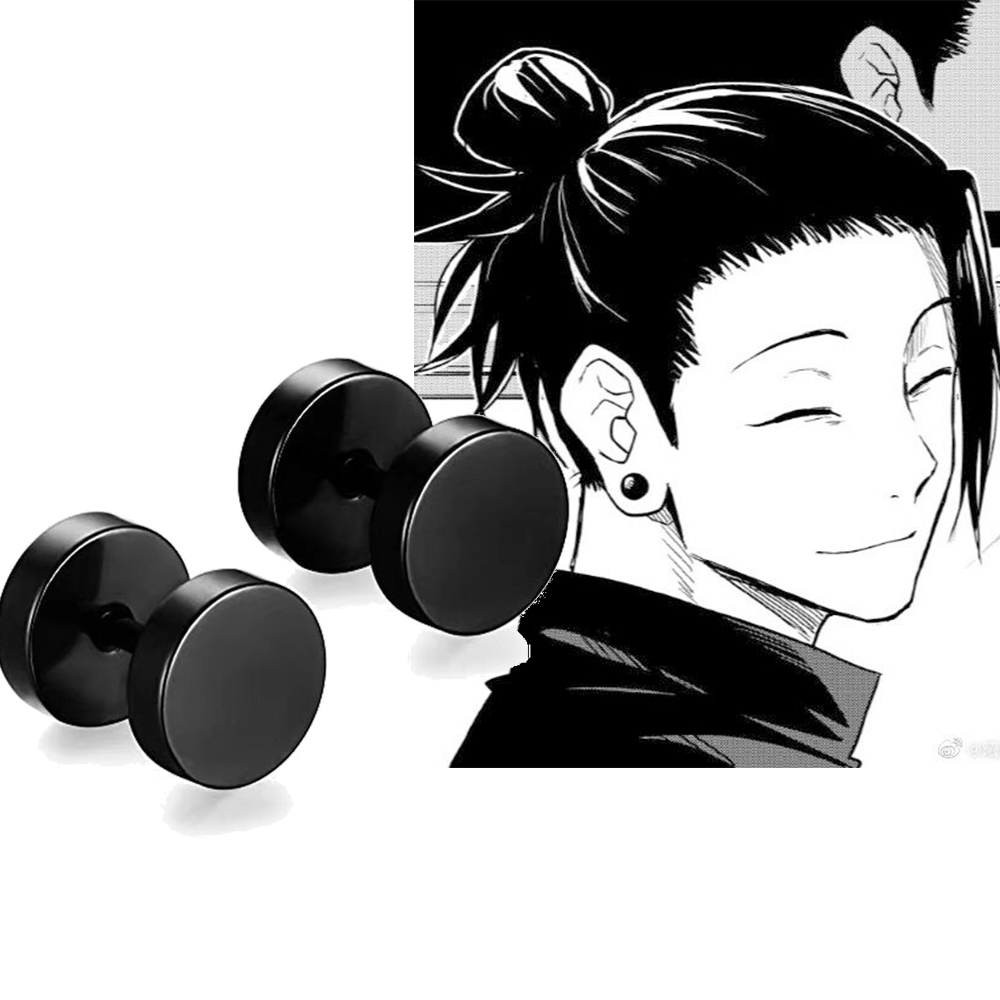 Men Accessories Earrings - 2 шт., серьги-гвоздики в стиле аниме
