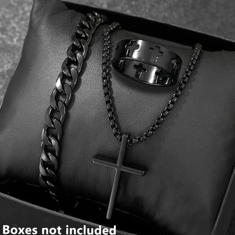 Набор аксессуаров в стиле крос – обзор и цена Men Accessories Ring And Bracelet