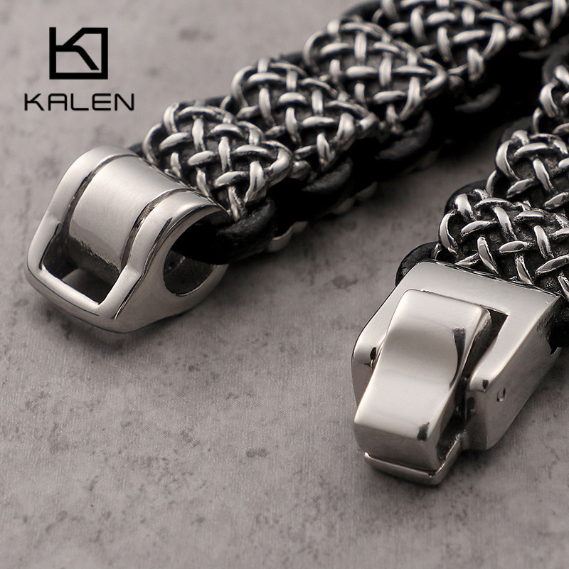 Мужской кожаный браслет KALEN, – обзор и цена Men Accessories Ring And Bracelet