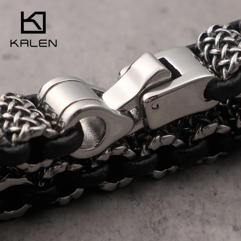 Мужской кожаный браслет KALEN, – обзор и цена Men Accessories Ring And Bracelet